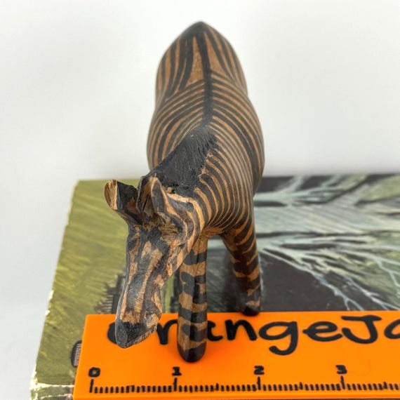Carved, Handmade Wooden Folk Art, African Zebra Figurine - Etsy