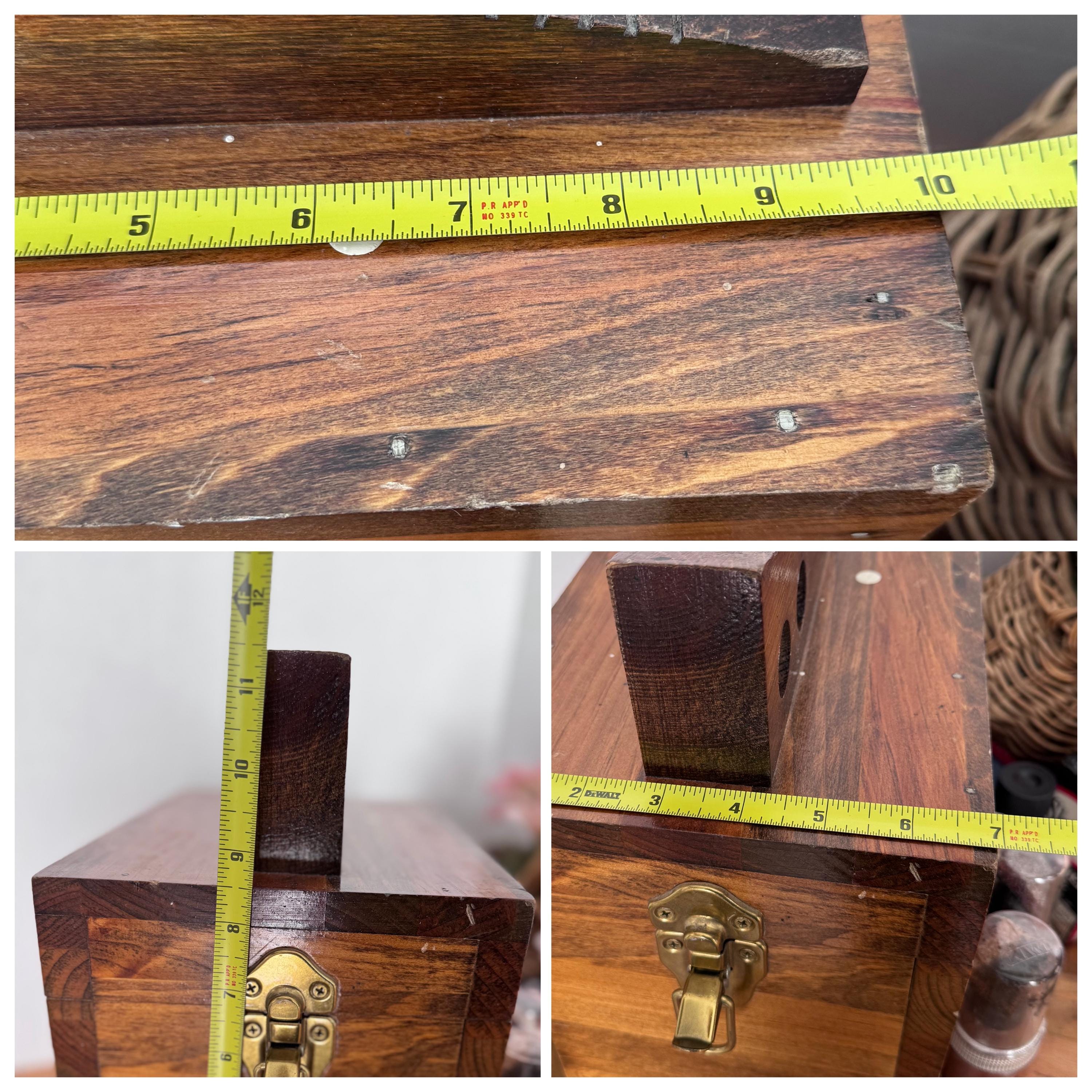 Vintage High-End Executive Shoe Shine Valet Box w/Accessories Vintage Shoe Shine Valet/box With Shoe Shining Necessities  main image 3