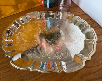 International Silver Company, 8.50 Inch Oval Serving Tray, Silver