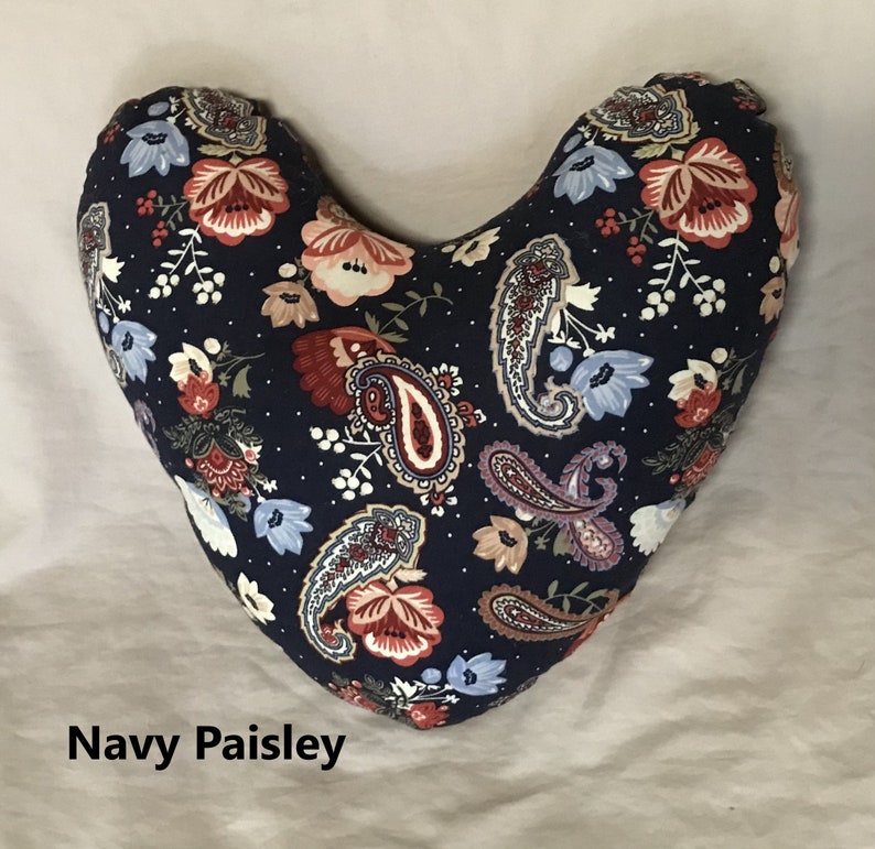 Post-Surgery Comfort Pillows Navy Paisley