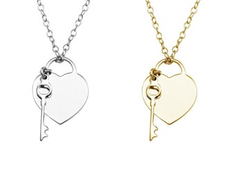 pick your amount Silver Plated Padlock Heart with Key Charms D155
