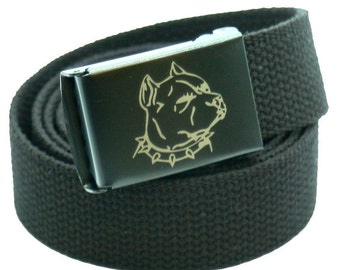 pitbull belt buckle