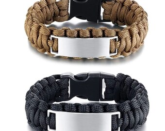 paracord bracelet with words