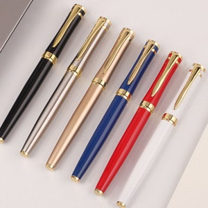 Personalized Quality Full Metal Ball Point Black Ink Pen- Free Engraving