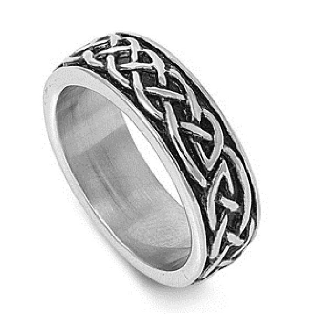 Stainless Steel Infinity Design Ring - Etsy