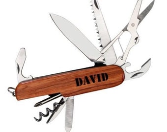 Personalized Multipurpose Pocket Knife - Free Engraving