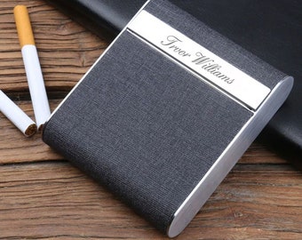 Personalized Quality Metal Storage Cigarette Case - Free Engraving