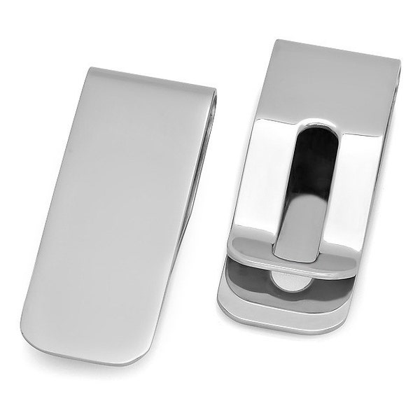 Quality Stainless Steel Small Money Clip - Free Engraving