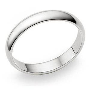 4mm Personalized Sterling Silver Promise Ring