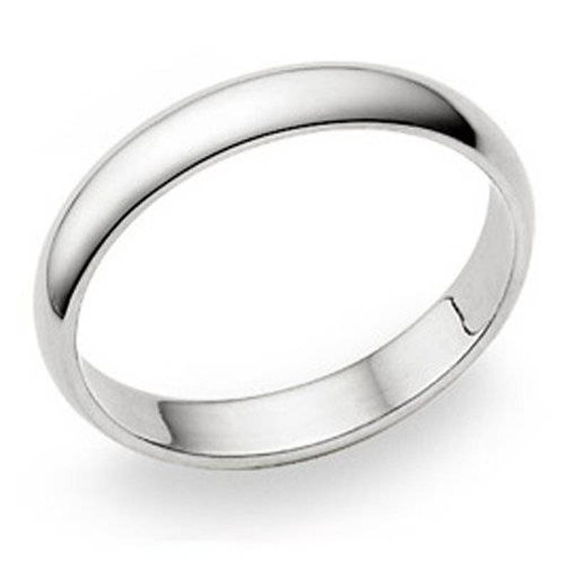 4mm Personalized Sterling Silver Promise Ring image 1