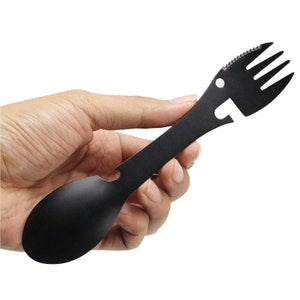 Personalized 5 in 1 Multi-functional Stainless Steel Camping Fork Spoon