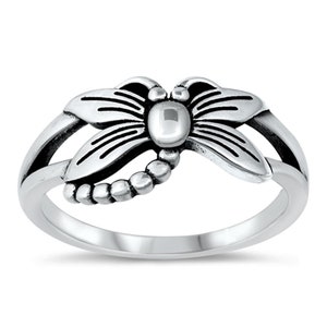 Quality 925 Sterling Silver Dragonfly Ring