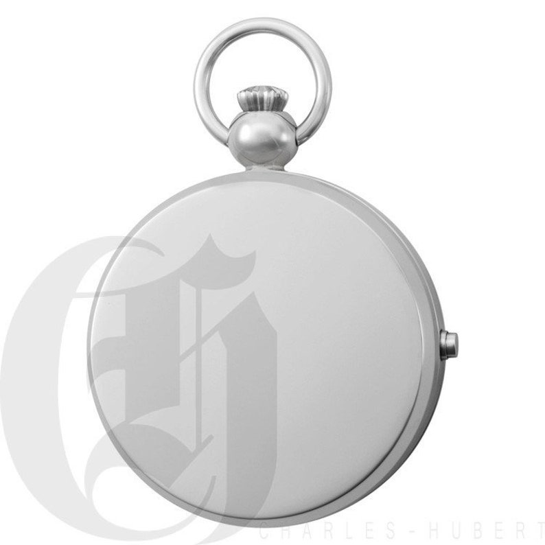Polished Finish Hunter Case Picture Frame Quartz Pocket Watch Etsy