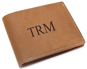 Personalized Genuine Leather Vintage Style Wallet