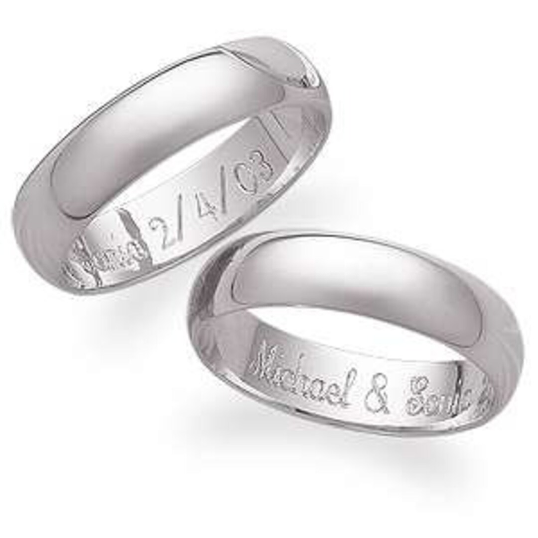 Personalized Sterling Silver Promise Ring Free Engraving Etsy
