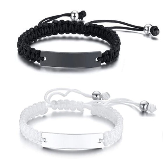 Personalized braided rope best sale bracelets