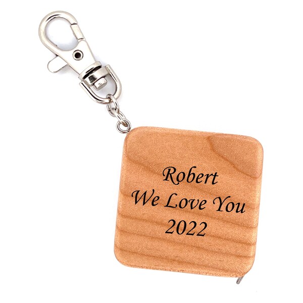 Measure Tape Keychain Etsy