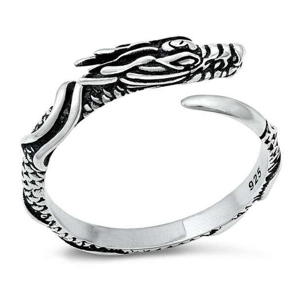 Quality 925 Sterling Silver Dragon Ring