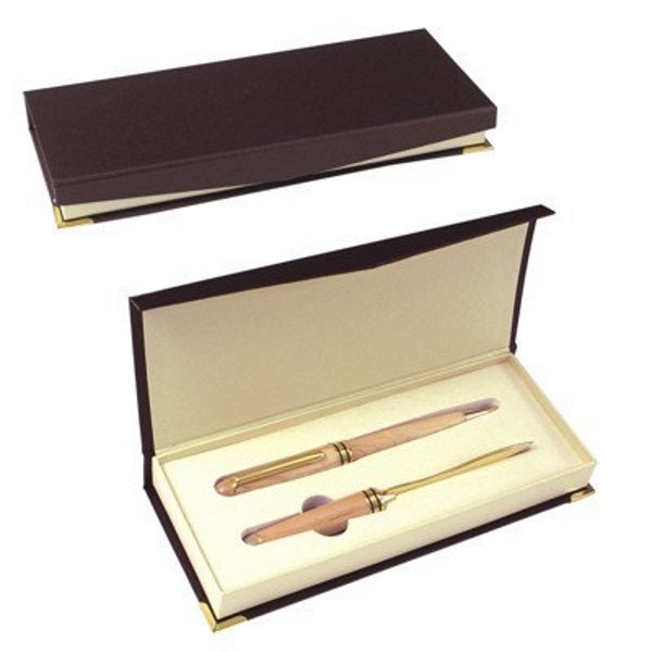 Maple Desk Gift Set with Pen/Letter Opener-Free engraving