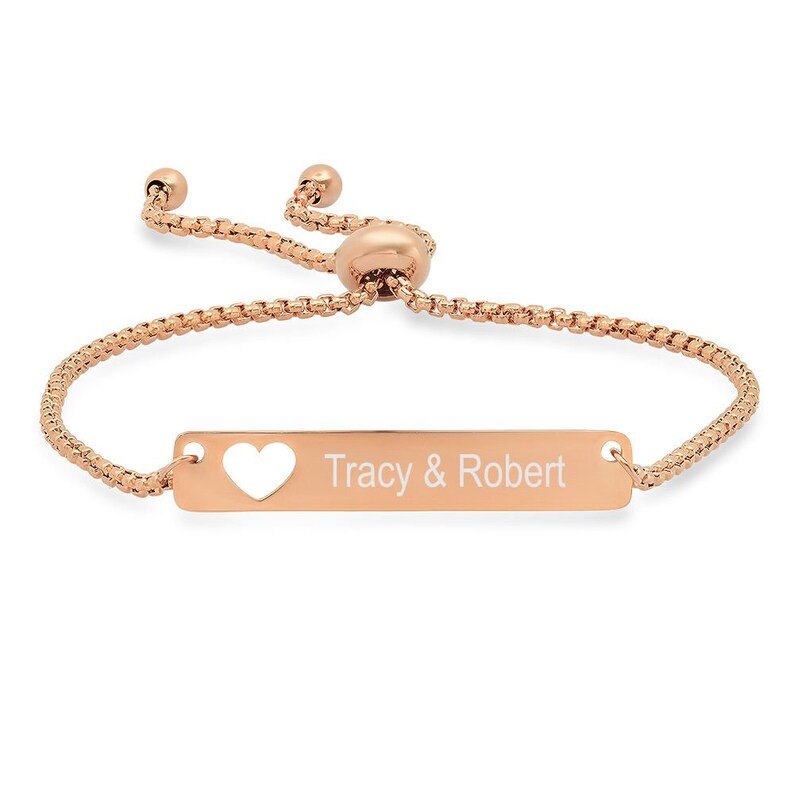 Personalized Bracelet Engraved Bracelet Personalized Jewelry Etsy