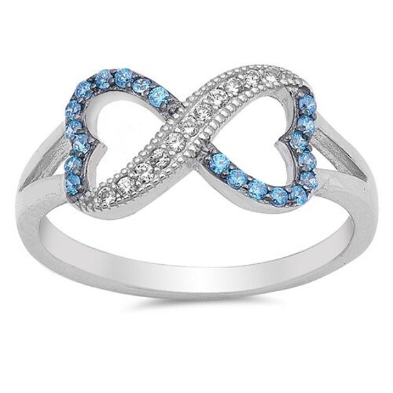 Blue infinity hotsell ring