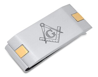 Quality Stainless Steel Money Clip With Mason Logo