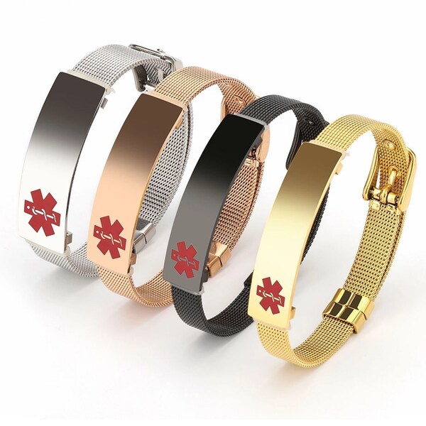 Medical Id Bracelet Etsy