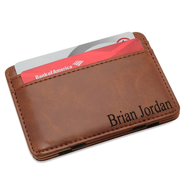 Personalized Magic Wallet / Money Clip - Free Engraving