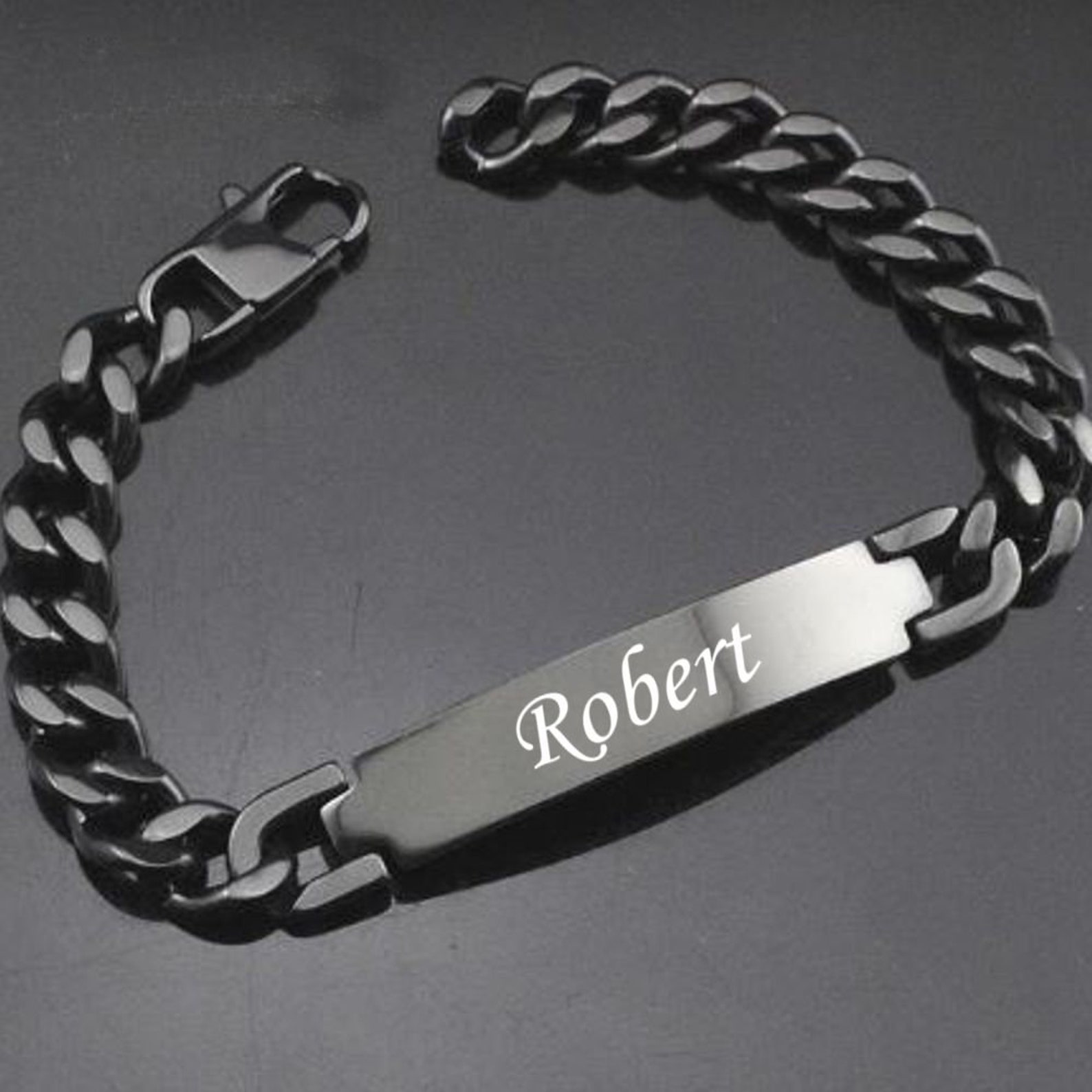 Personalized 10mm Quality Stainless Steel Custom ID Bracelet - Etsy