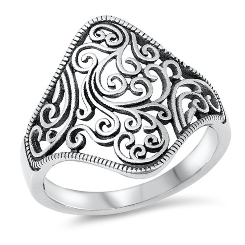 High Quality Sterling Ring With Design