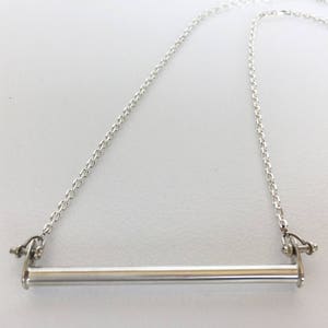 Trapeze Bar Necklace | Sterling Silver Necklace | Circus Jewelry | Aerial Jewelry | Silver Jewelry | Bar Necklace | Aerialist Necklace