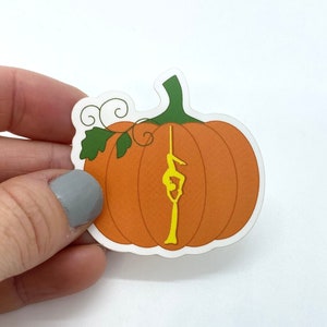 Halloween zijdesticker | Pompoen luchtfoto sticker | Waterflessticker | Circus-sticker