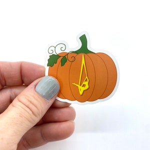 Halloween-slingersticker | Pompoen luchtfoto sticker | Waterflessticker | Circus-sticker