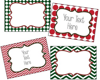 christmas labels etsy