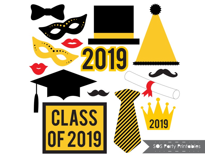 Commencement Photobooth Props, 2019 Grad Get together Printables, Cl of 2019 photograph booth props, Printable Props, Quick Obtain, black and gold picture relating to Graduation Photo Booth Props Printable identify Commencement Photobooth Props, 2019 Grad Social gathering Printables, Cl of 2019 picture booth props, Printable Props, Immediate Obtain, black and gold