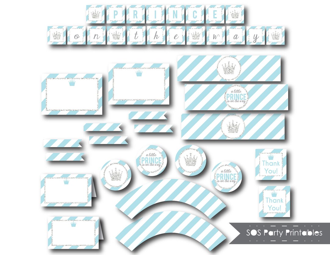Prince Baby Shower Little Prince Baby Shower Prince on the - Etsy