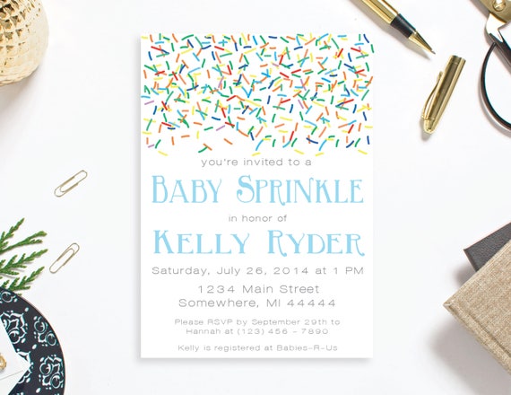 Boy Baby Sprinkle Invitation, Boy Baby Shower Invitation, Printable Invitation, Printable PDF, editable invite, Second Baby Shower Il_570xn