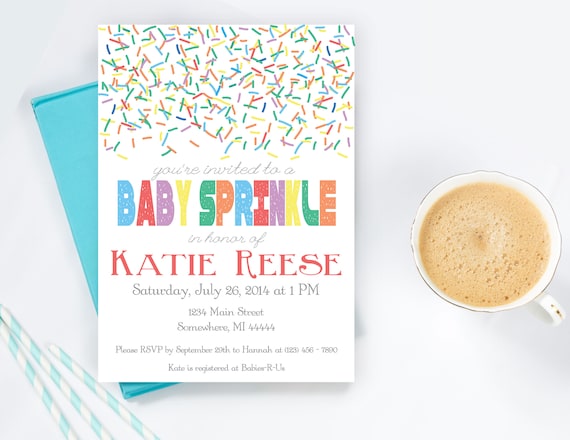 Baby Sprinkle Invitation, Baby Shower Invitation, Printable Invitation, Printable PDF, editable diy invitation, Second Baby Shower Il_570xn