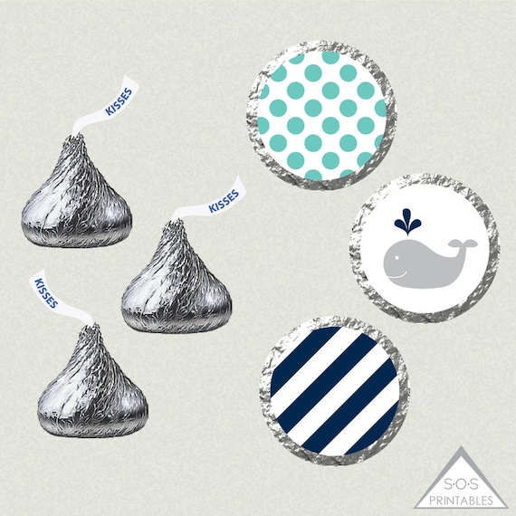 Hershey Kiss Labels Whale Baby Shower Baby Boy Whale Birthday Party Hershey Kiss Labels Whale Baby Shower Baby Boy Whale Birthday Party