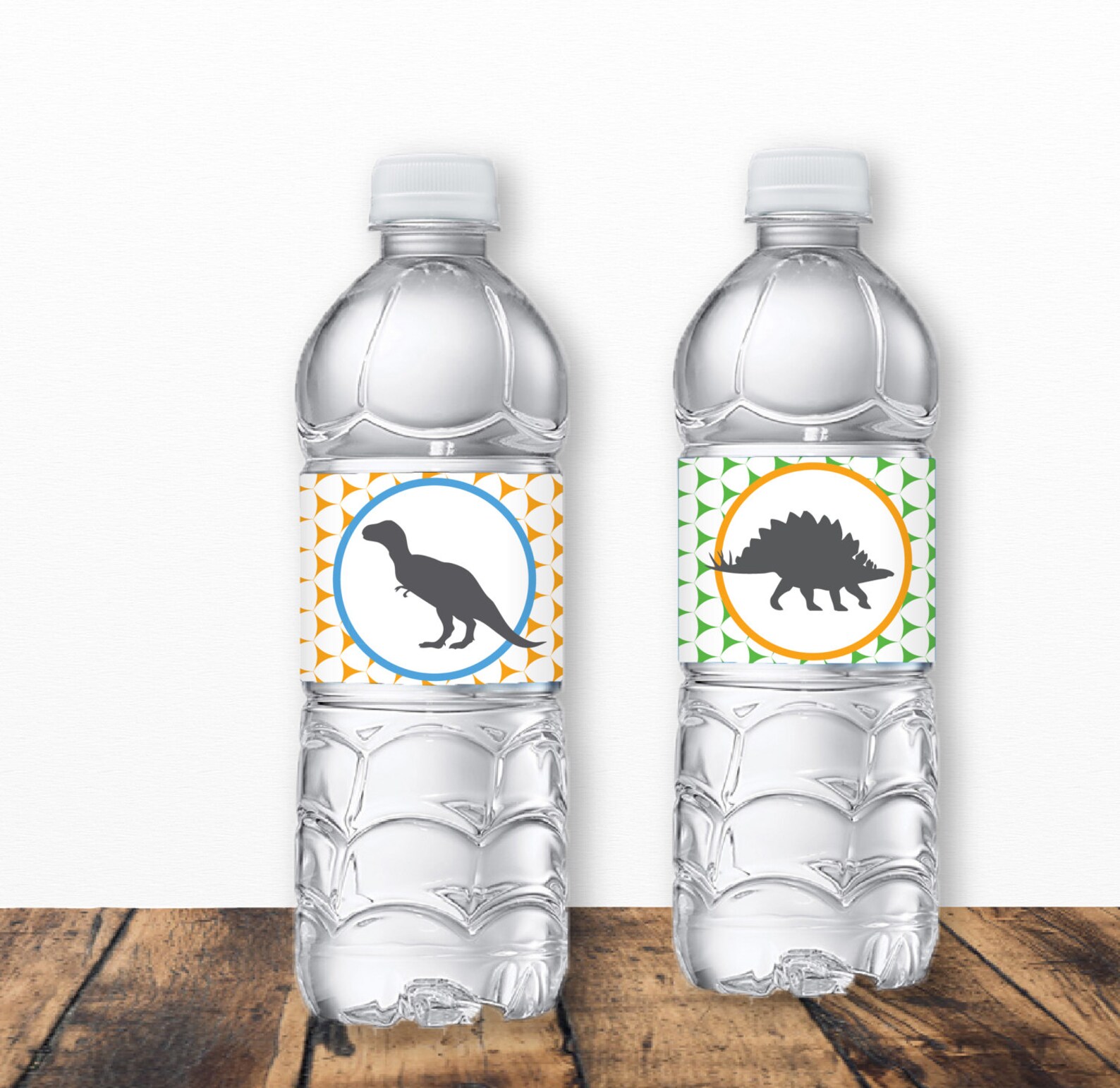 Dinosaur Party Water Bottle Labels Party Printable Dino Etsy