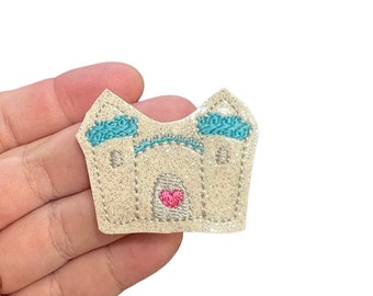 Princess Castle felties, Princess Felties, Vinyl Felties, Set of 4, Embellishments for bow making, wholesale felties