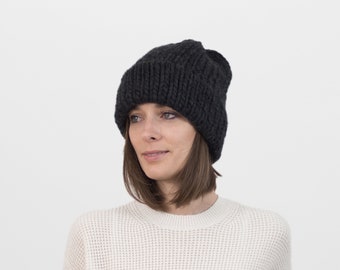 stocking hat with brim