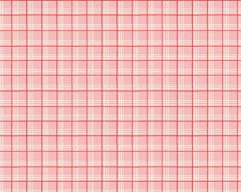 Oh What Fun! - Christmas Plaid Pink - 50cm - Fabric Destash