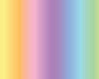 Unicorn Magic - Rainbow - 50cm - Fabric Destash - OOP