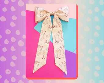 Giant Hair Bow - Open Heart