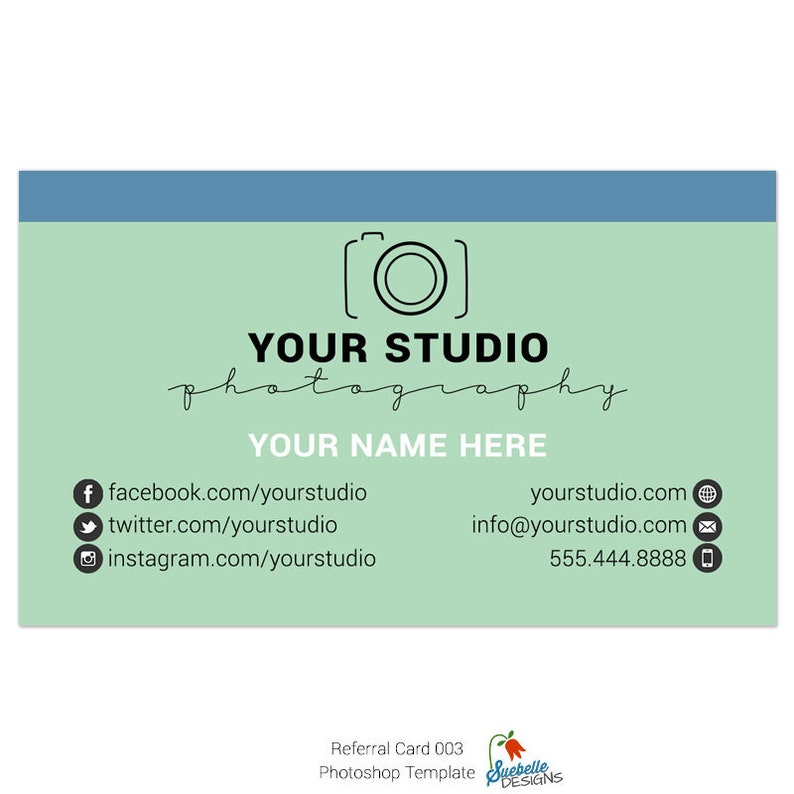 Business Card Size Template Photoshop
