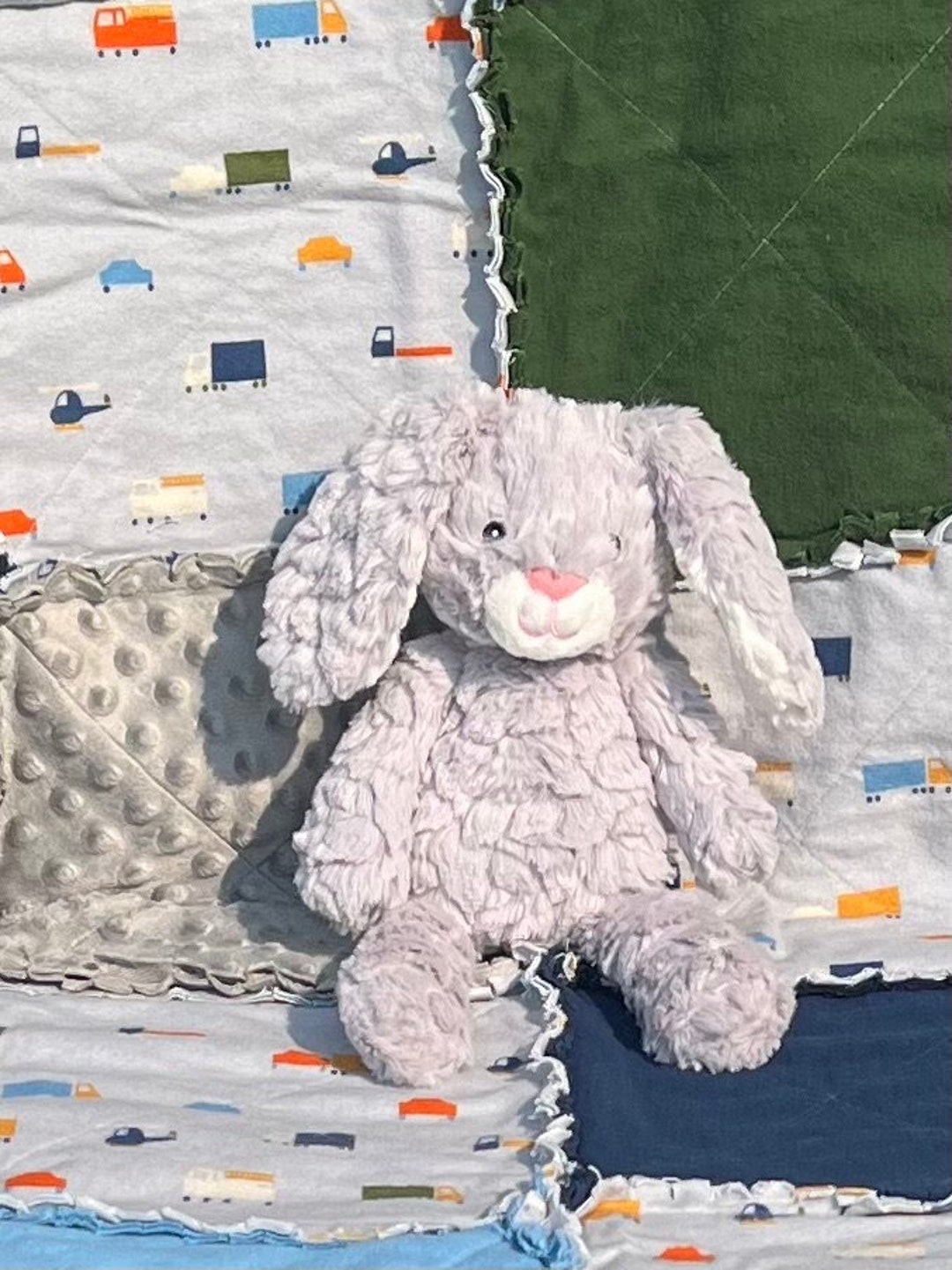 Transportation Baby Rag Quilt; Trucks Baby Rag Quilt; Baby ...