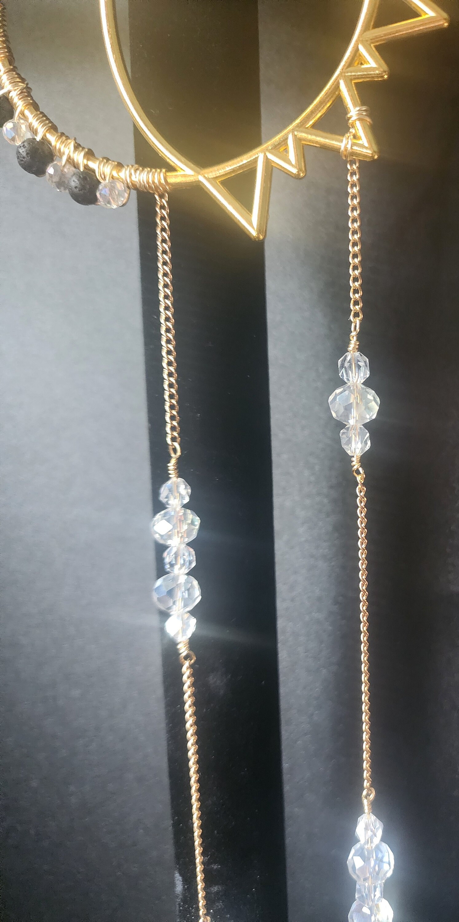 Suncatcher Celestial Suncatcher Sun and Moon Suncatcher Lava Stone ...