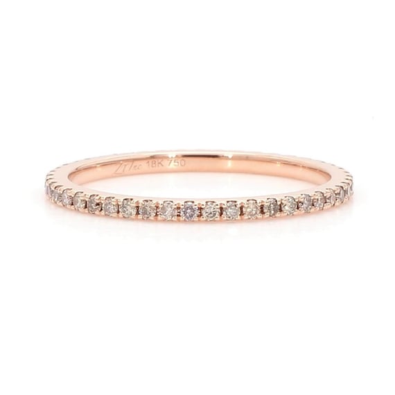 Champagne Diamond Eternity Band champagne Diamond Ring champagne Brown Eternity Wedding Band 18k Rose Gold Champagne Diamond Wedding Band Etsy