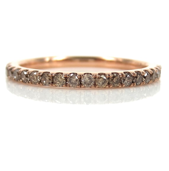 Champagne Diamond Eternity Band champagne Diamond Eternity Ring
